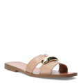 Sandalias de Mujer Bottero Slide con Detalle Metálico Marrón - Marrón Claro