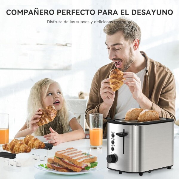 Tostadora Pan Recogemigas Marvo 6 Niveles 3 Modos Electrica Variante Color Gris