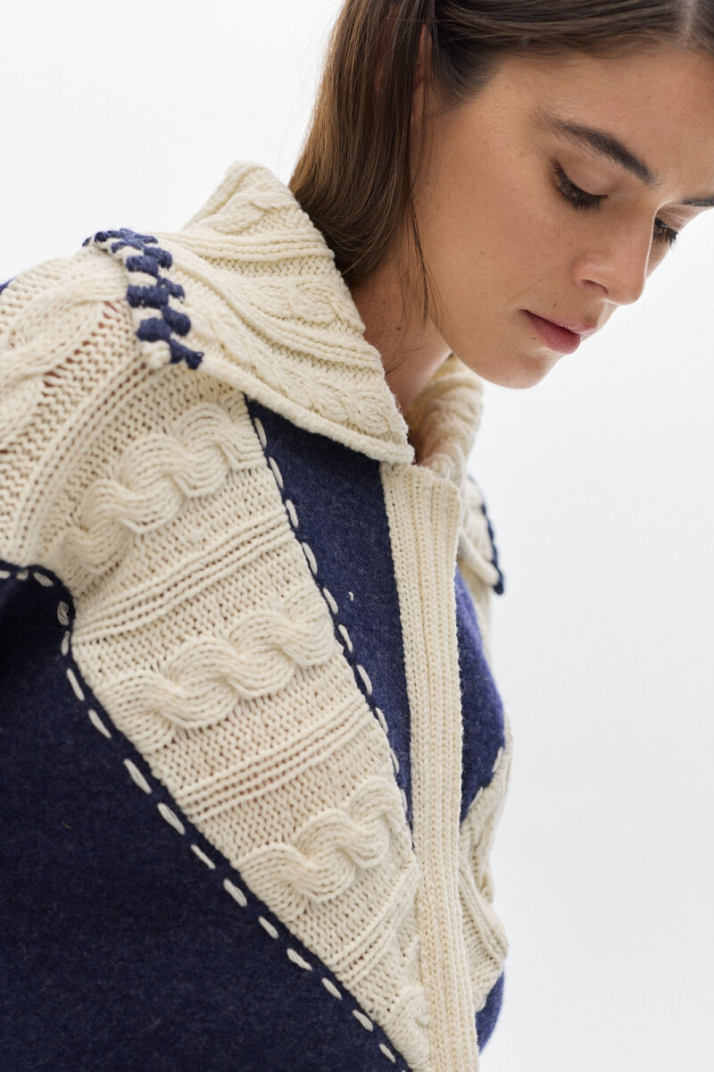 Cardigan Horse Azul
