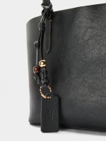 Bolso Shopper Reversible Con Bolsa Extraíble M negro
