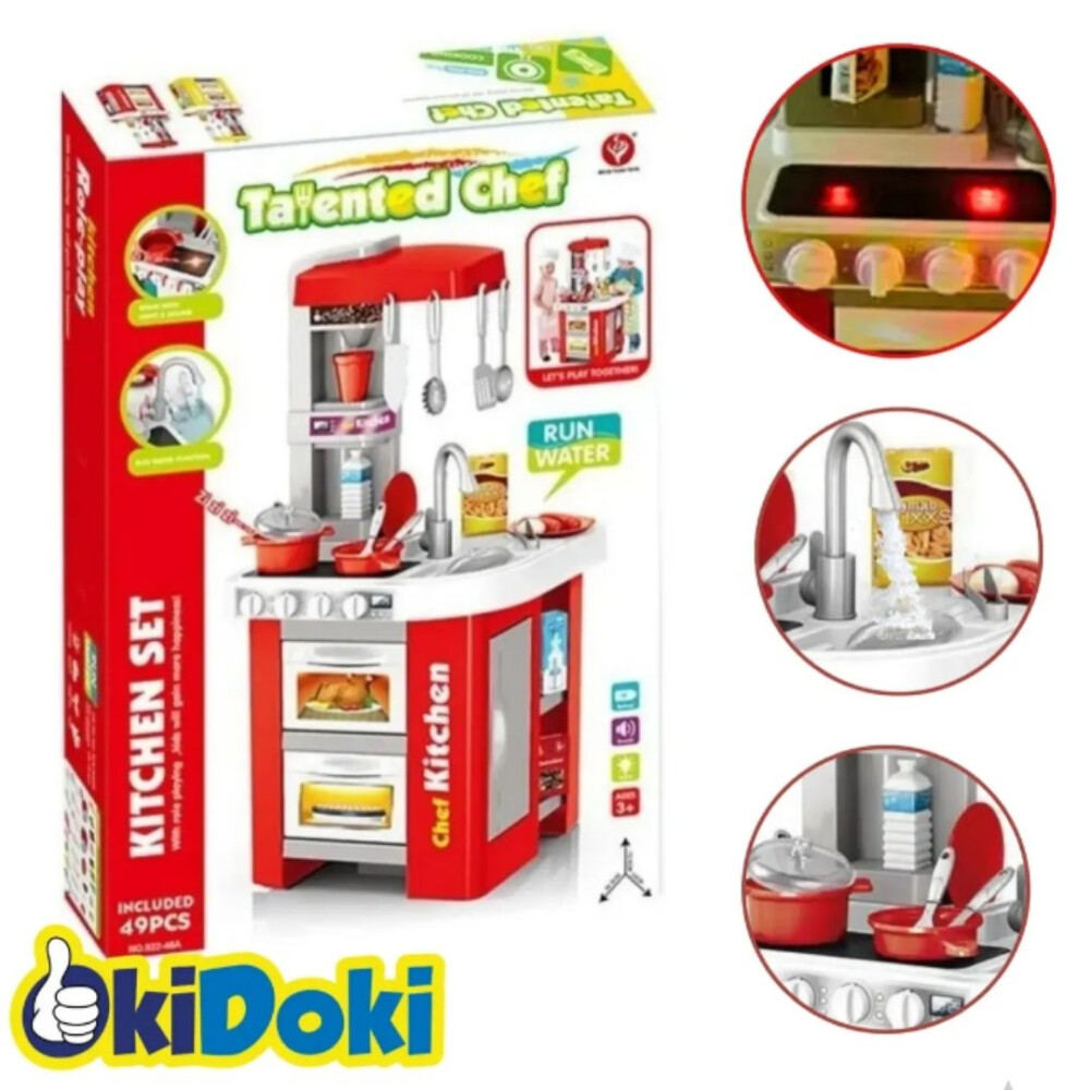 Cocina Infantil Chef Kitchen Con Accesorios Y Luces Cocina Infantil Chef Kitchen Con Accesorios Y Luces
