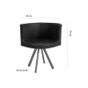 Juego DE COMEDOR ASUNCION Mesa vidrio + 4 butacas N/A