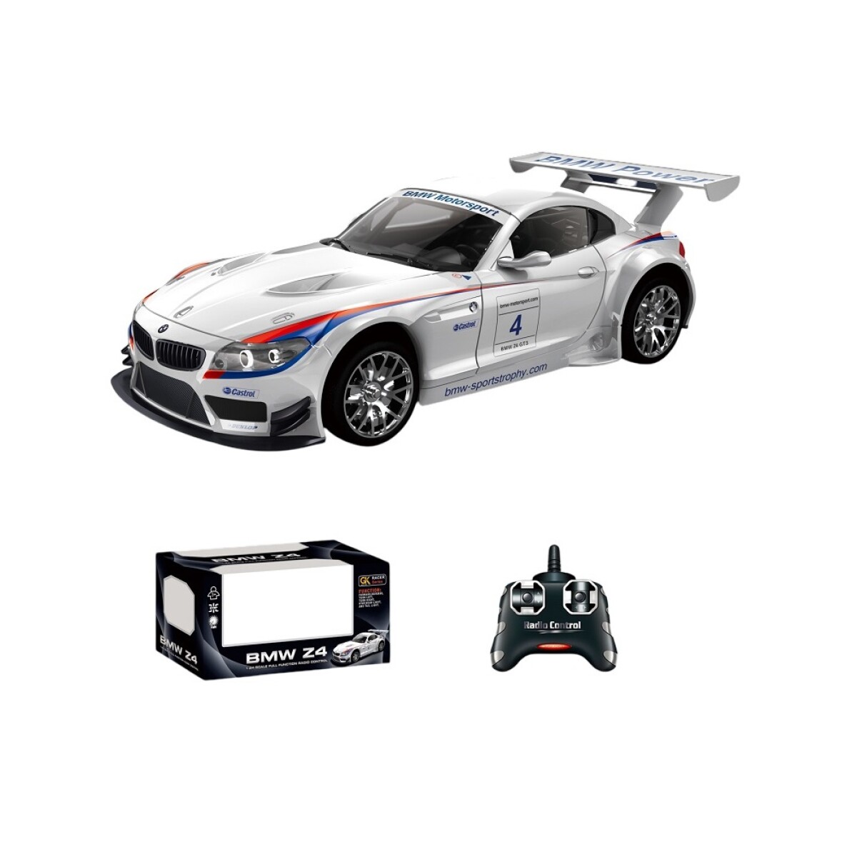Auto con remoto - blanco 