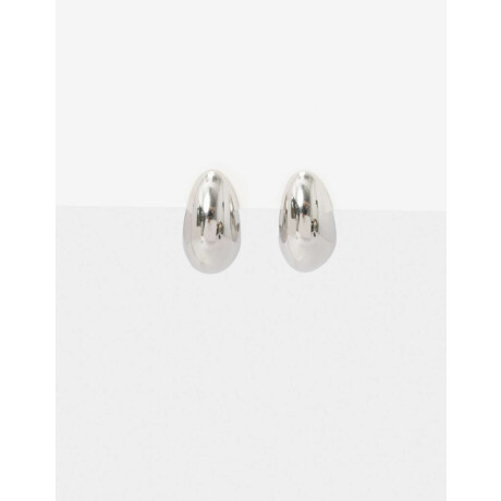 Aros Argollas Metal Plateado