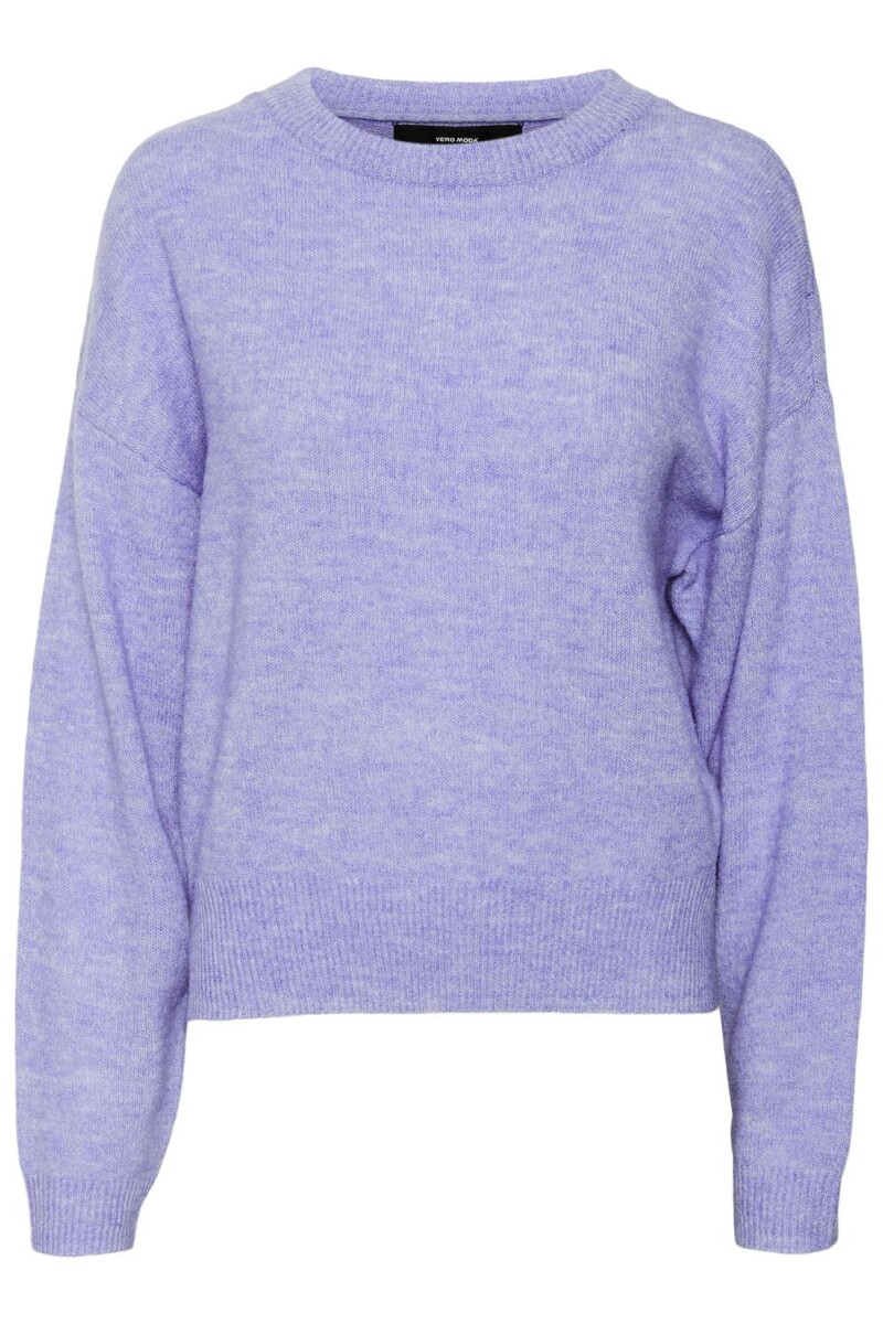 Sweater Vigga Clásico Efecto Blusa Jacaranda