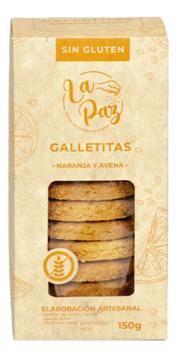 Galletita naranja y avena 150g La Paz sin Gluten 