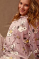 Snuggle snoopy velour Rosado