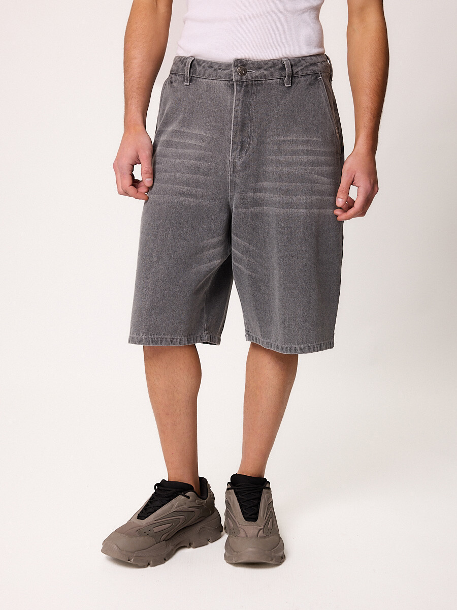 BERMUDA JEAN CLIPA DIXIE - Gris Claro 