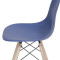 Kit X2 Silla Eames DKR Base En Madera Azul Marino
