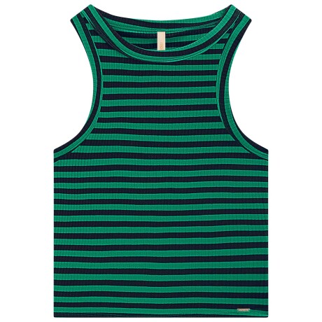 MUSCULOSA A RAYAS VERDE