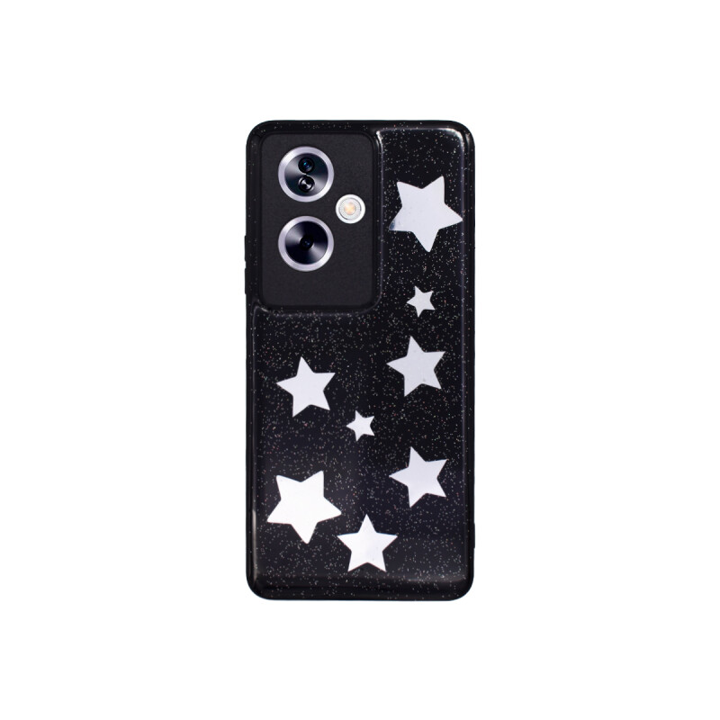 Protector para Oppo A79 diseño estrellas color negro Protector Para Oppo A79 Diseño Estrellas Color Negro