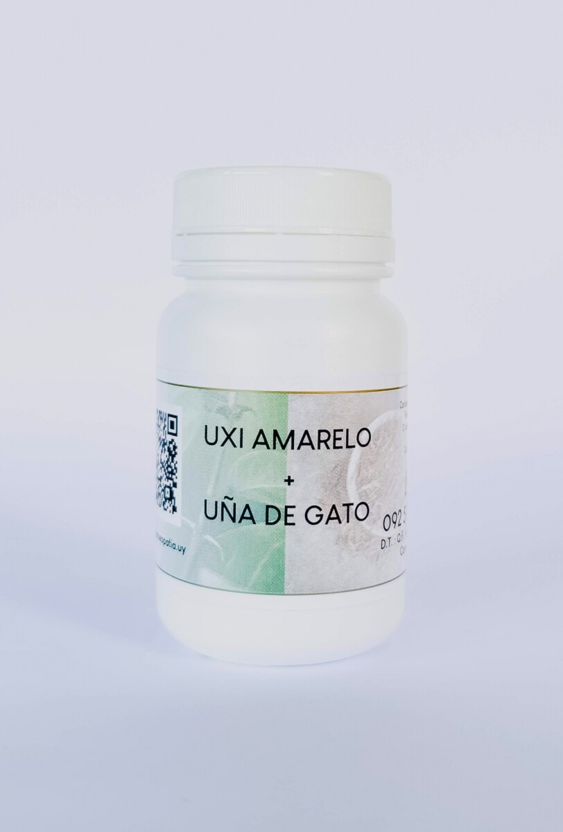 Uxi Amarillo + Uña de Gato · 30 caps 