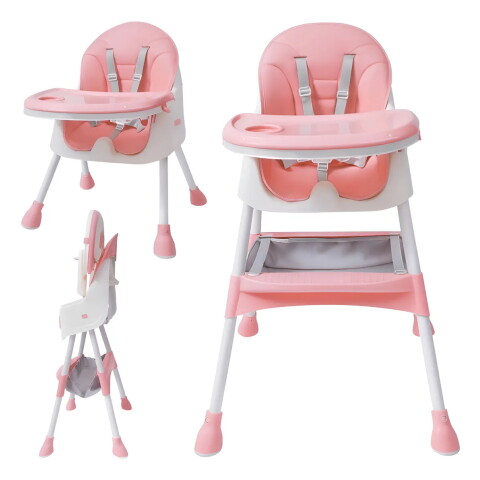 Silla de Comer 2 en 1 IMBACK IBK-BB004 | Altura Ajustable, Arnés de 5 Puntos y Bandeja Doble Capa Rosa Silla de Comer 2 en 1 IMBACK IBK-BB004 | Altura Ajustable, Arnés de 5 Puntos y Bandeja Doble Capa Rosa