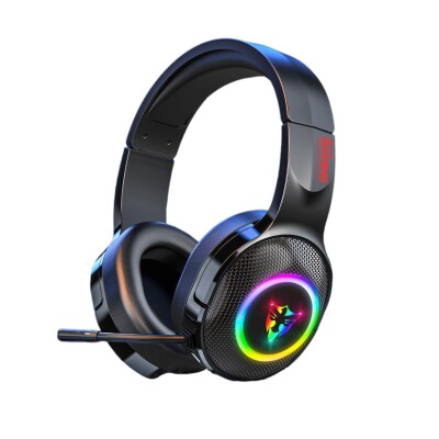 Auriculares gamer LED RGB 3 en 1 vincha con micrófono Auriculares gamer LED RGB 3 en 1 vincha con micrófono