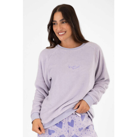 Pijama fluffy bisou Lila