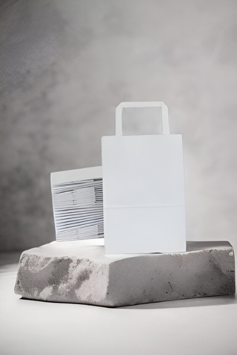 Pack x 200 - bolsa lisa 14x08x20 cm. - BLANCO 
