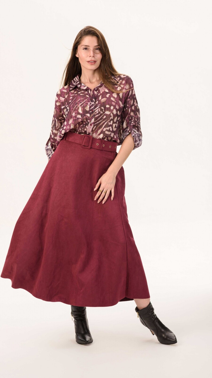 Falda Roma bordo