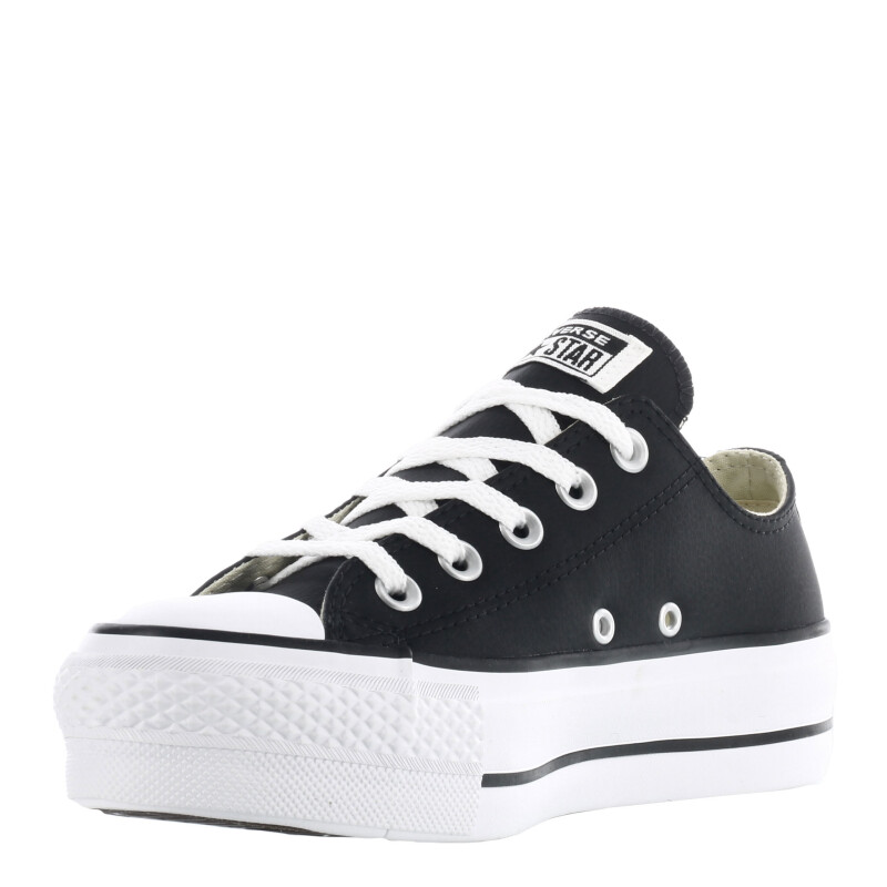 Championes Unisex Converse - All Star Plataforma Chuck Taylor Lift Negro - Blanco