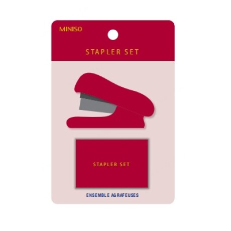 Mini engrampadora rojo
