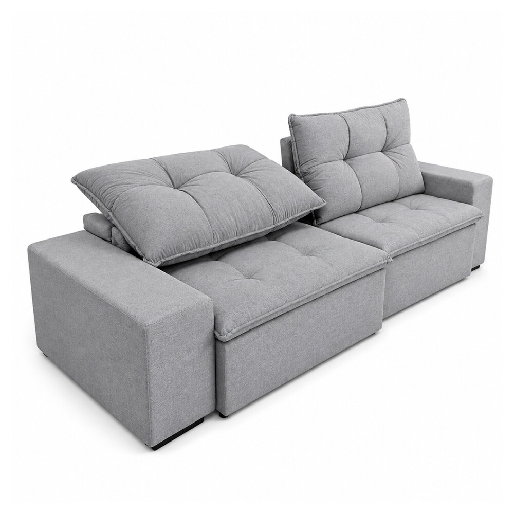 SILLON DAMASCO COMPLETO EXTENSIBLE COLOR TITANIO CLARO Sillon Damasco Completo Extensible Color Titanio Claro