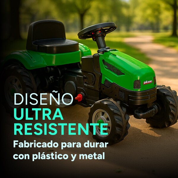 Auto Tractor Con Zorra Remolque Pedal Infantil Niños Pilsan Montable Auto Tractor Con Zorra Remolque Pedal Infantil Niños Pilsan Montable