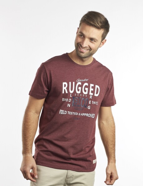 Tshirt Estampada Bordeau