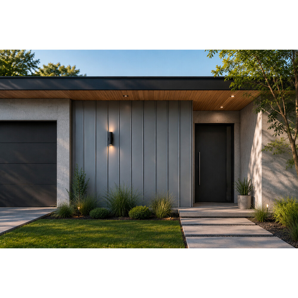 REVESTIMIENTO METAL SIDING MODELO GRIS PLOMO Revestimiento Metal Siding Modelo Gris Plomo