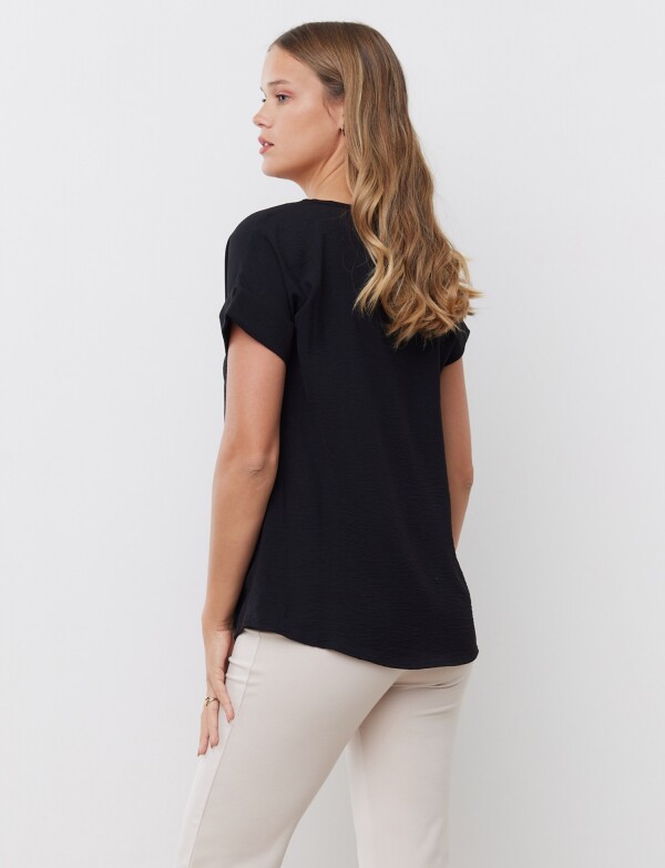 Blusa Crepe NEGRO