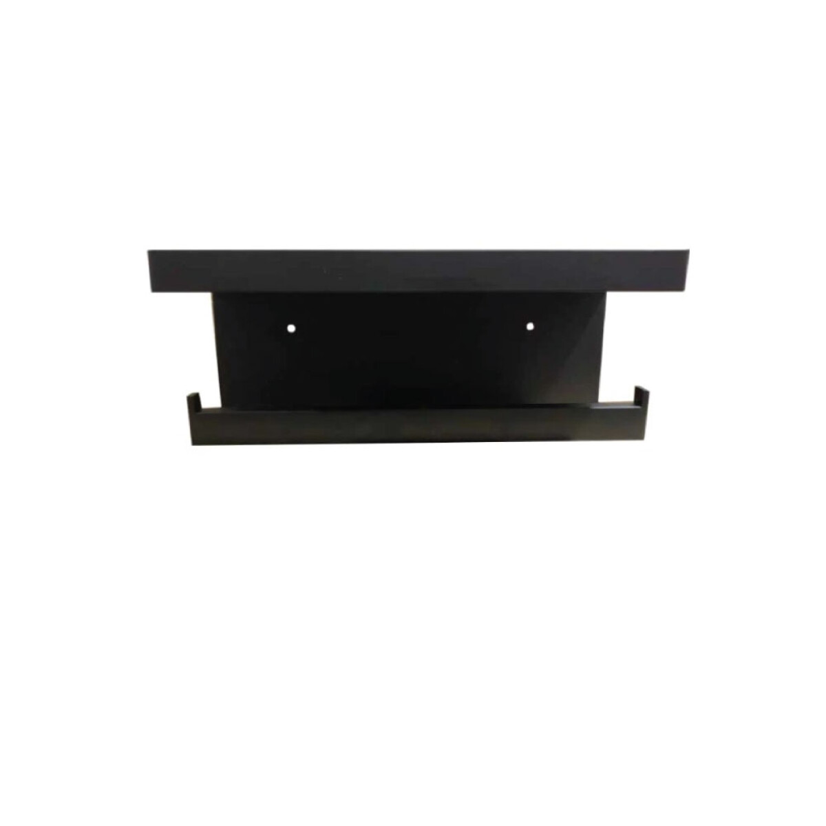 Portarollo Doble con Repisa Negro 