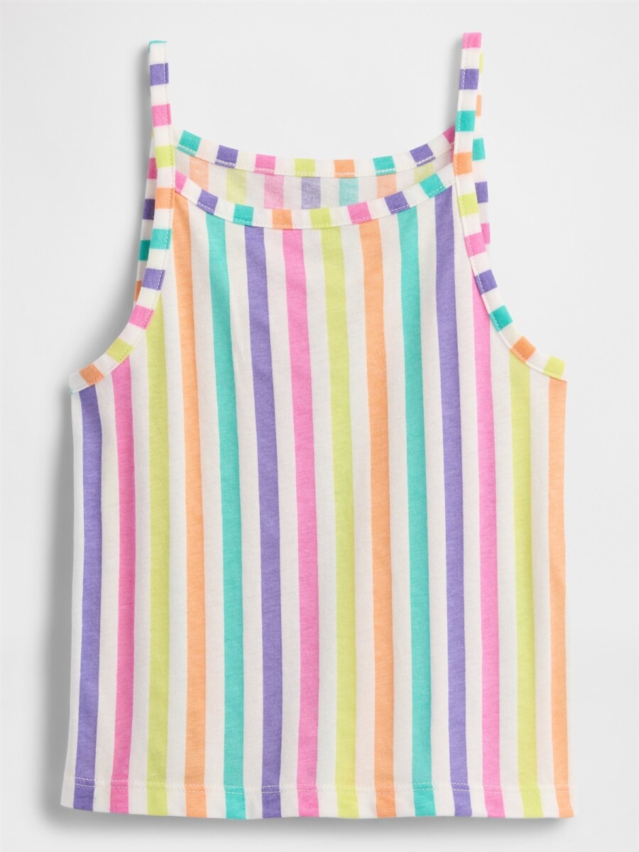 Musculosa Rib Toddler Niña - Multi Stripe 