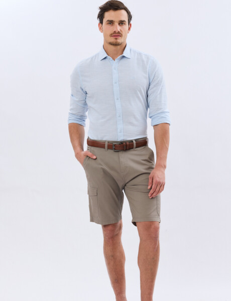 BERMUDA CARGO CON ELASTANO Khaki