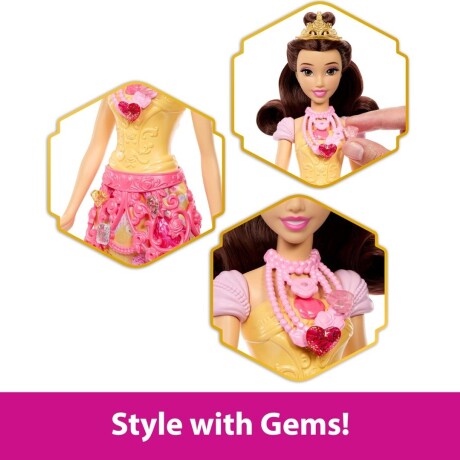Muñeca Disney Princesas Reveal con Accesorios BELLA