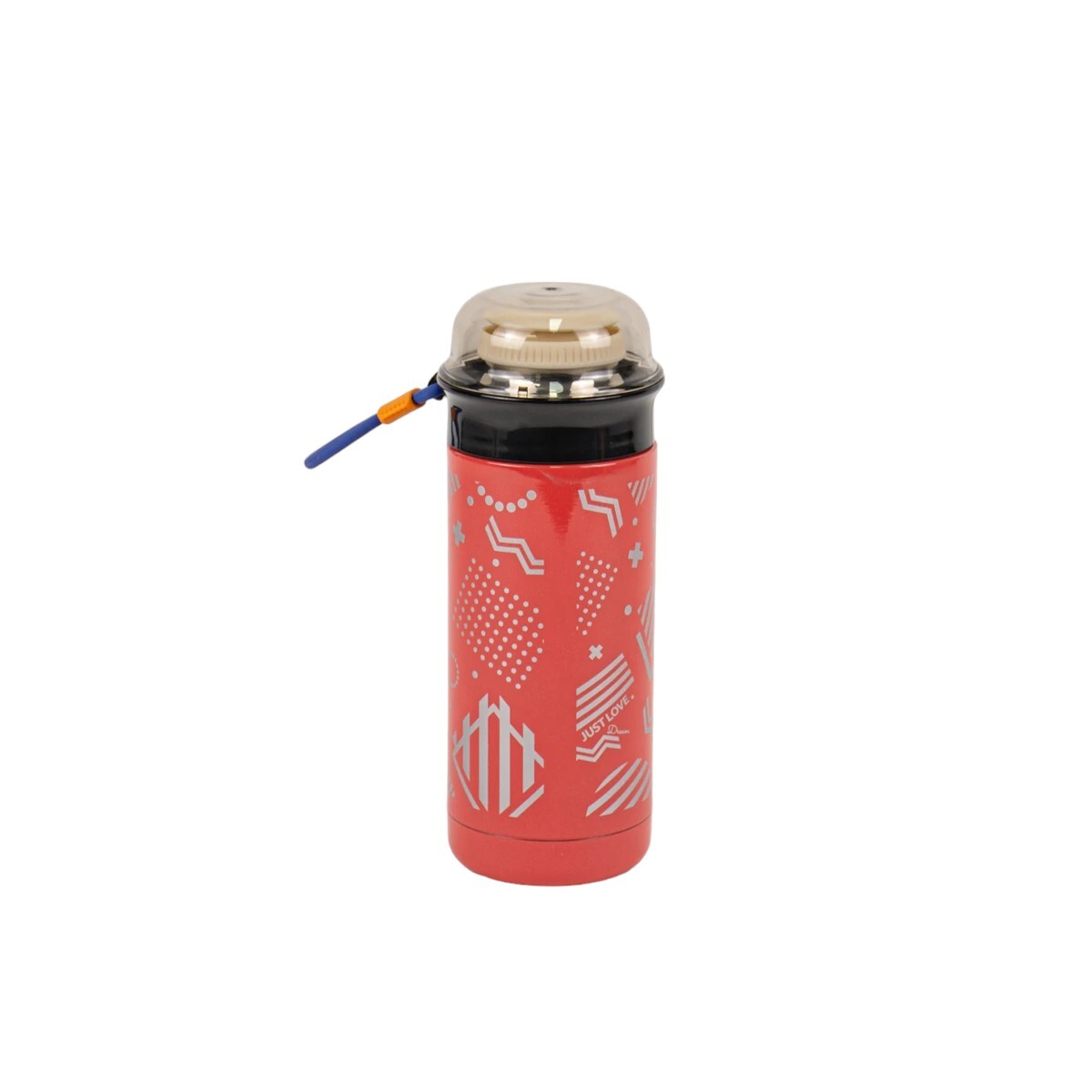 Termo Con Tapon Cebador Just Love 350 Ml - Rojo 