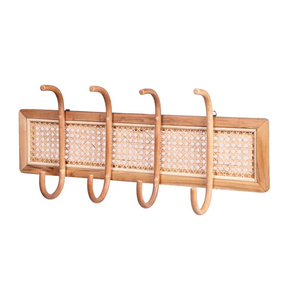 PERCHERO CON GANCHO RATTAN NATURAL-BEIGE RTB 2590, NATURAL