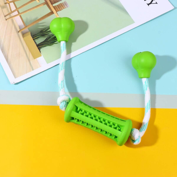 Juguete Perro Masticable Mordillo Mordedor Limpieza Dental Variante Color Verde