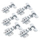 Pack X6 Bisagras Autoreten De Cazoleta 35mm Semi Curva Gris
