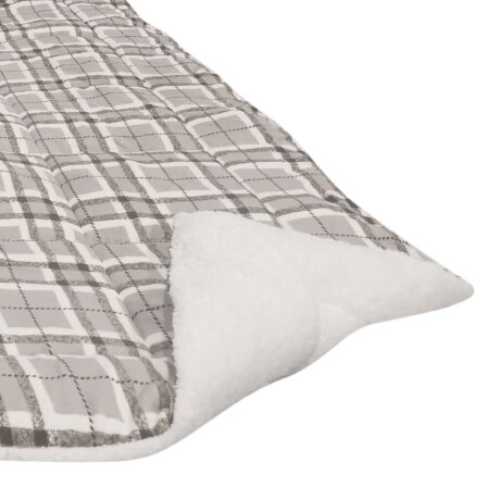 Acolchado King Size Terciopelo con Corderito Richmond 240 x 260 cm Beige