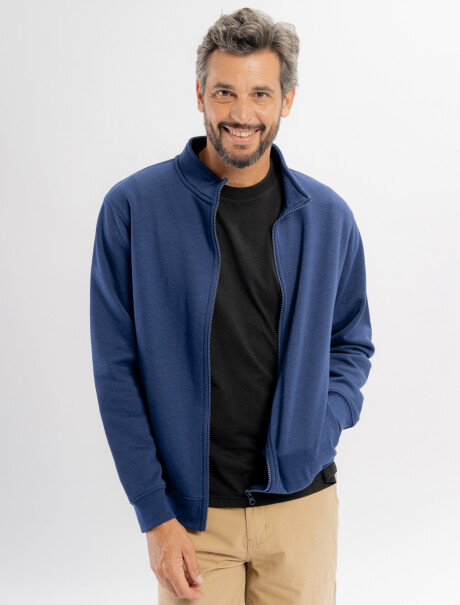 Campera felpa Marco azul marino