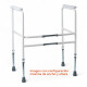 Marco de Seguridad Para Inodoro de Aluminio Altura Ajustable Sin Color