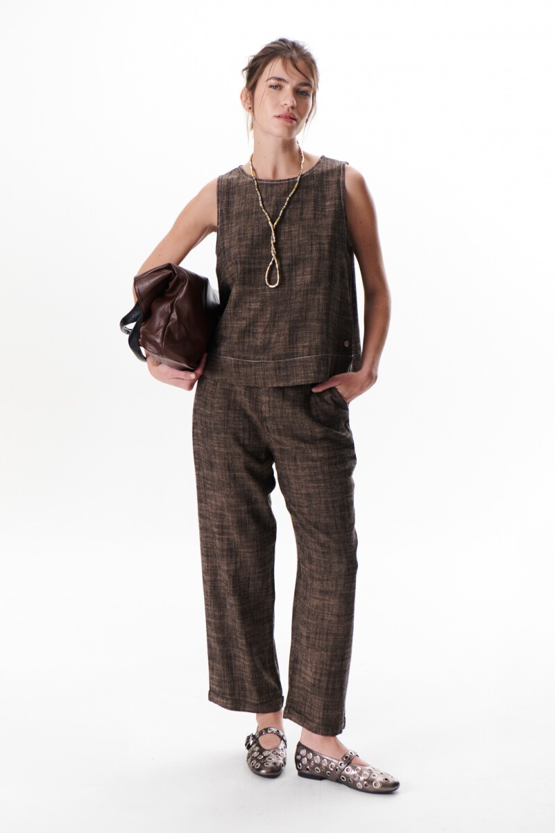 PANTALON MELANIE MARRON