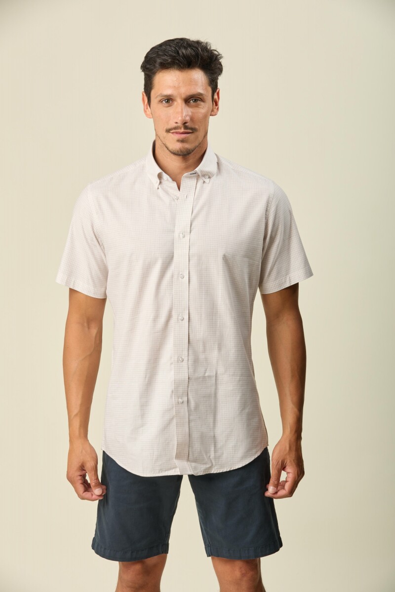 Camisa Manga Corta - Crudo 