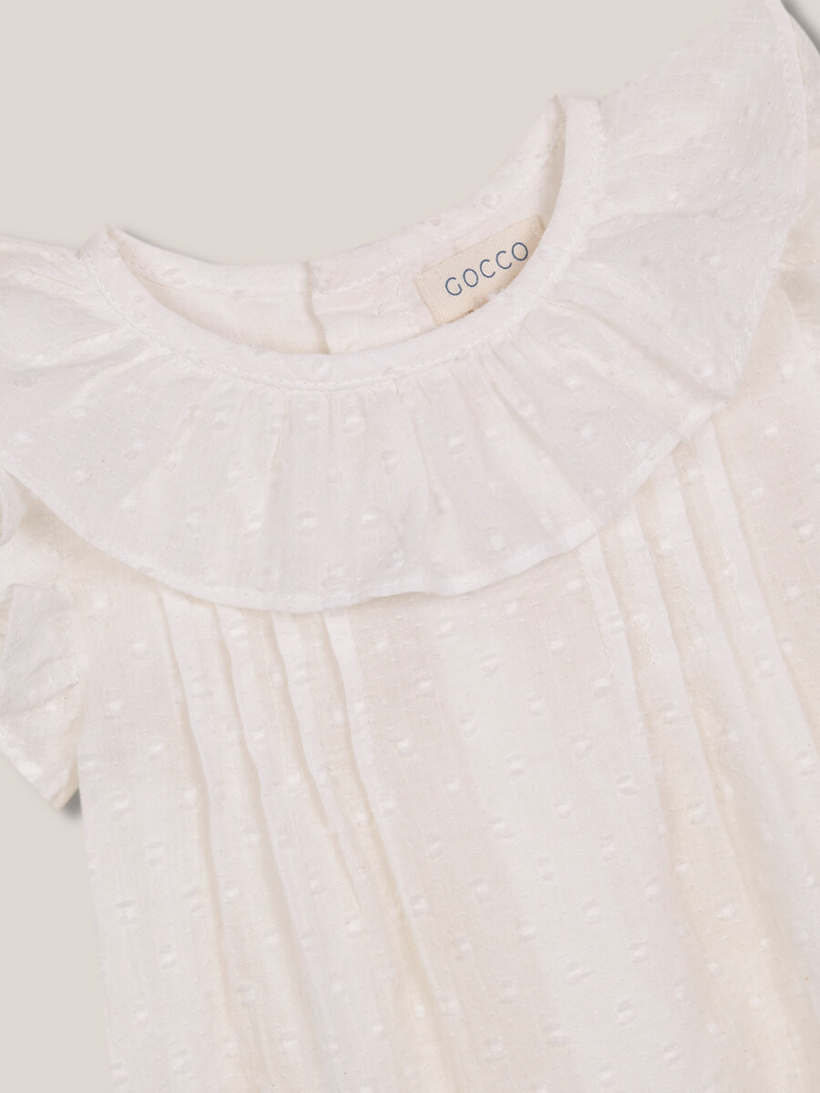 Camisa Body De Dobby Blanco