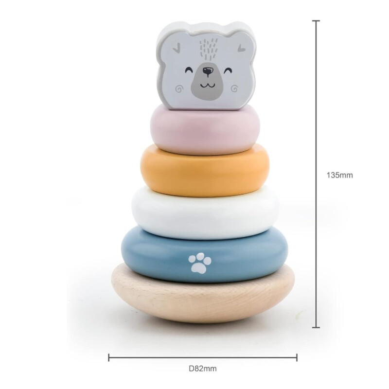 Oso Polar Apilable de Madera Polar B Oso Polar Apilable de Madera Polar B