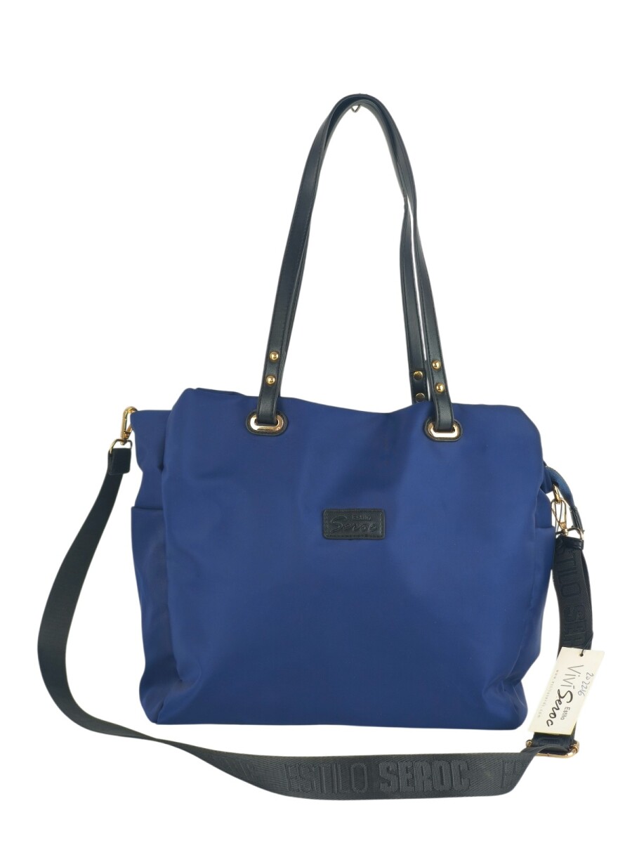 Cartera grande con guantera doble - Azul 