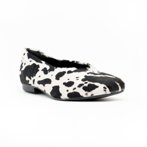 BOTA PELO VACA MARRON PRETO