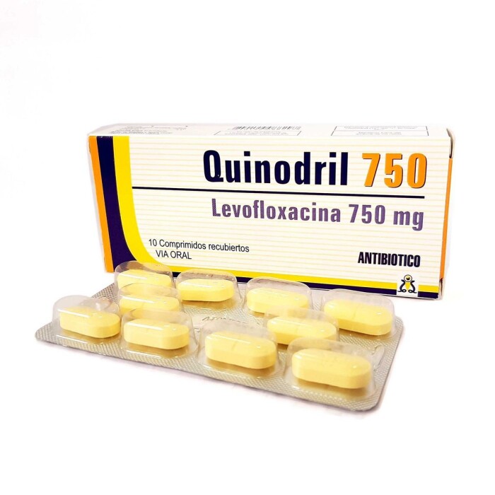 QUINODRIL 750 MG. CJ X 10 COMP. única
