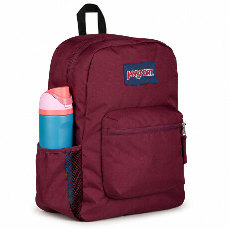Mochila Escolar Jansport Cross Town Original Unisex Urbana Cherry Lacquer