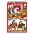 Set Puzzle Caballo Establo Rompecabezas Niños Educa Bebe Set Puzzle Caballo Establo Rompecabezas Niños Educa Bebe