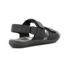 Sandalia Country Hombre Dos Tiras Con Velcro Negro-grafito
