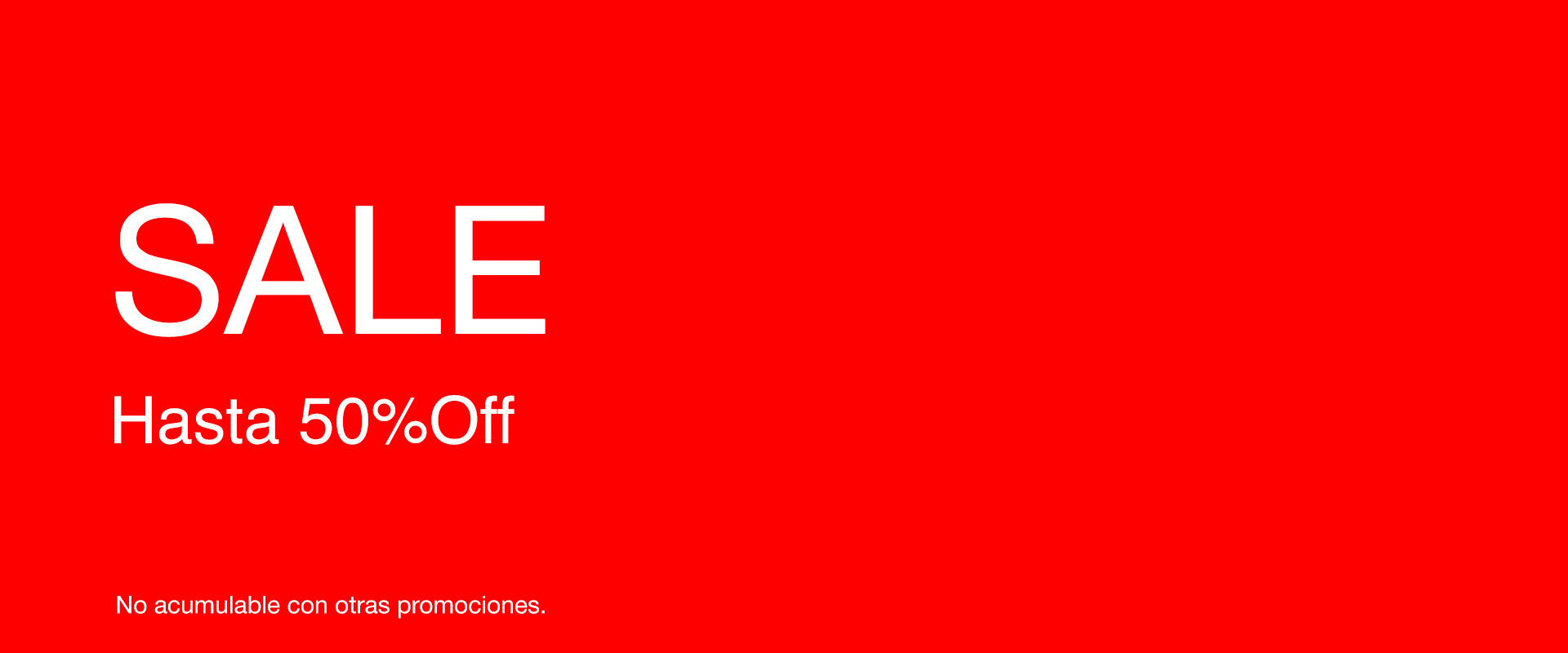 SALE hasta 50%Off